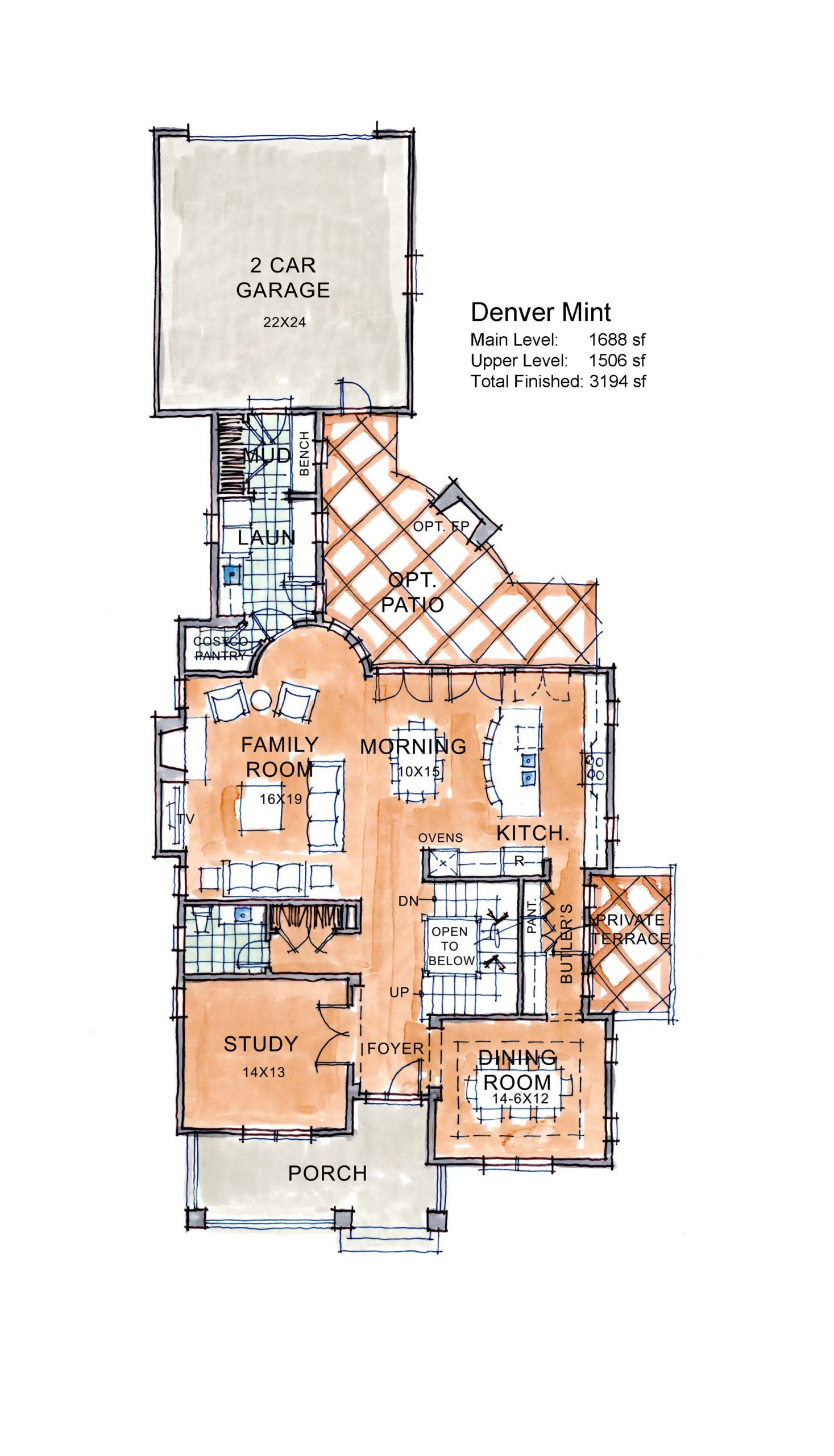 Denver Mint house plan and design